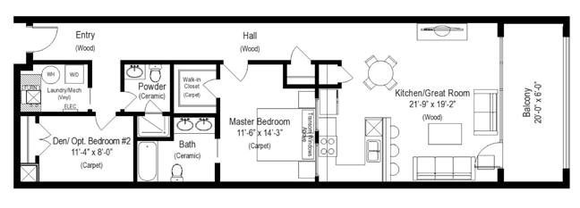 Piatt Place Floor Plans - Topaz